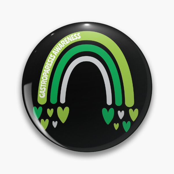Item preview, Gastroparesis Awareness Rainbow with hearts designed and sold by Teamtsunami6.