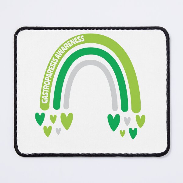 Item preview, Gastroparesis Awareness Rainbow with hearts designed and sold by Teamtsunami6.
