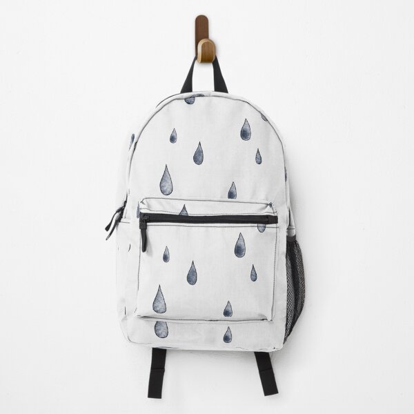 Item preview, Watercolor raindrops on light grey pattern designed and sold by Ellen Wilberg.