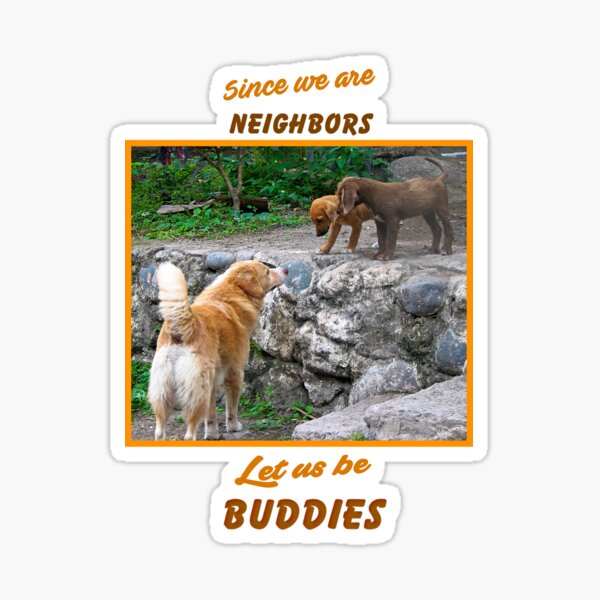 Since We are Neighbors Sticker