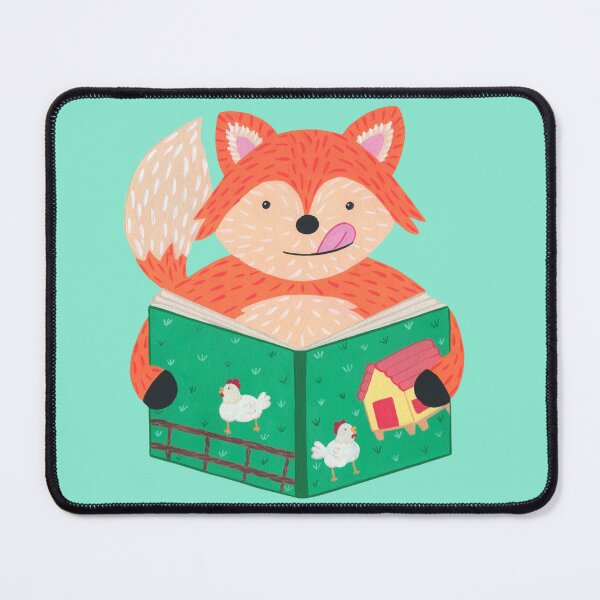 Item preview, Animals with books part 1 - Fox reading a recipe book designed and sold by NashTheArtist.