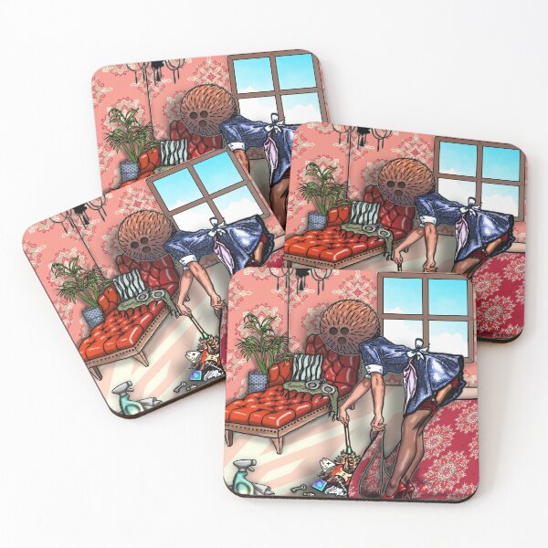 Item preview, Coconut Head: Socially Inappropriate Cleaning Habits designed and sold by FreyStrandDraws.