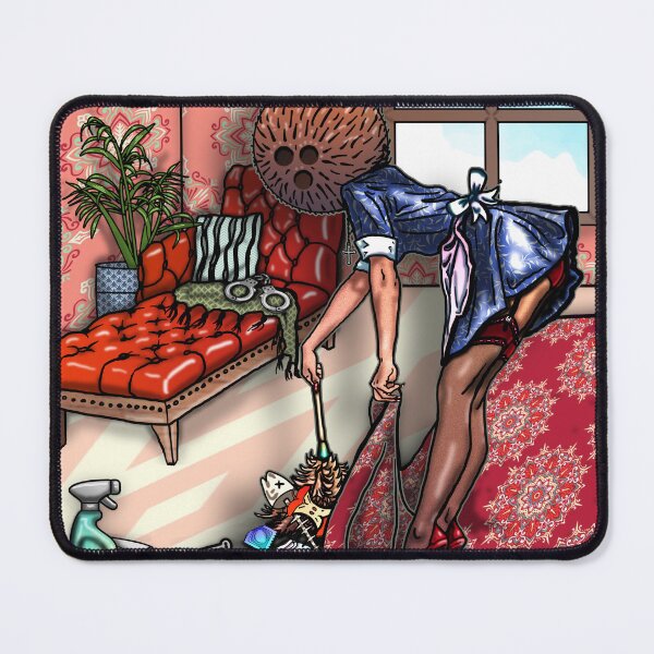 Item preview, Coconut Head: Socially Inappropriate Cleaning Habits designed and sold by FreyStrandDraws.