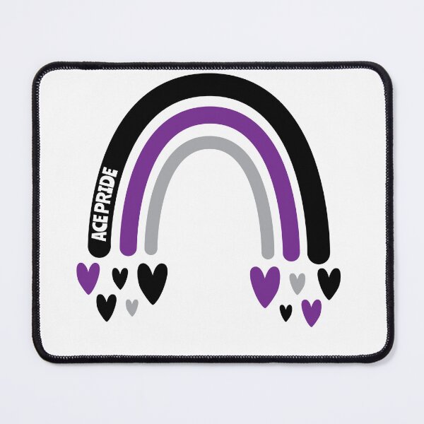 Item preview, Ace Pride Awareness Rainbow with hearts designed and sold by Teamtsunami6.