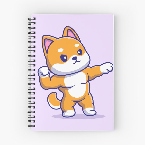 Item preview, Cute Shiba Inu Dog: Muscular Cartoon Vector Icon designed and sold by hjian8219.