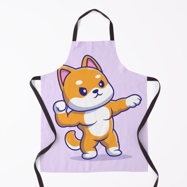 Item preview, Cute Shiba Inu Dog: Muscular Cartoon Vector Icon designed and sold by hjian8219.