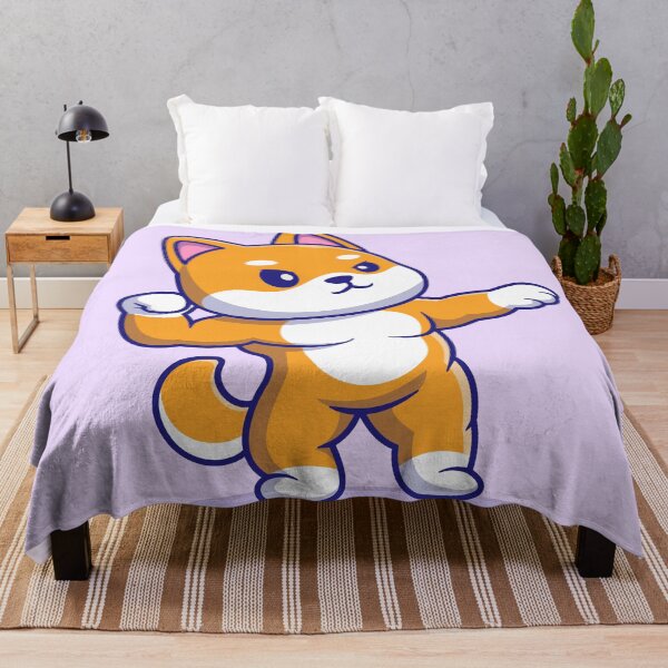 Item preview, Cute Shiba Inu Dog: Muscular Cartoon Vector Icon designed and sold by hjian8219.