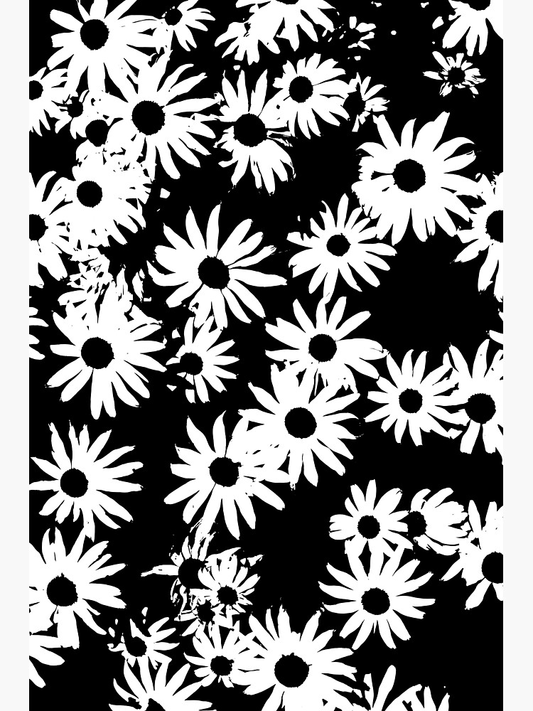 Thumbnail 3 of 3, Sticker, Berlin | Funky White Flowers designed and sold by StudioDestruct.