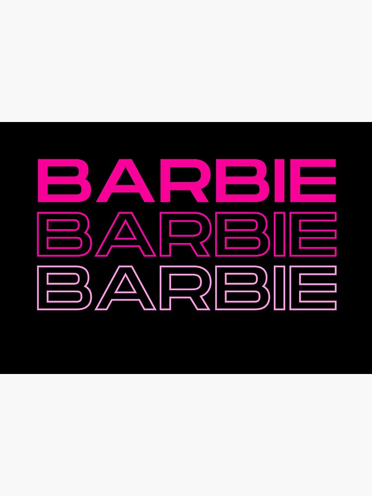 Neon Barbie Logo Print-Vinyl-1859