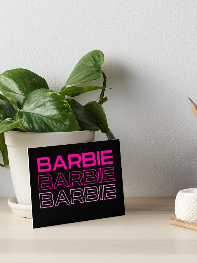 Barbie Logo Rosa Neon' Adesivo