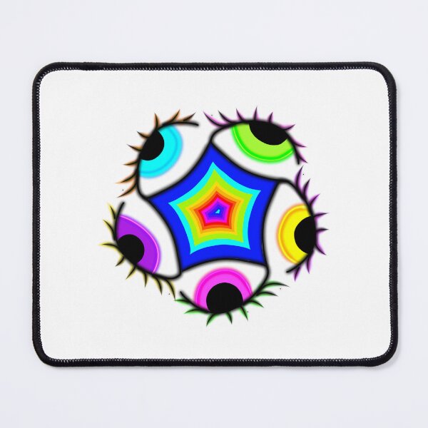 Item preview, Rainbow eyes around a rainbow Star designed and sold by SacrylicArt.