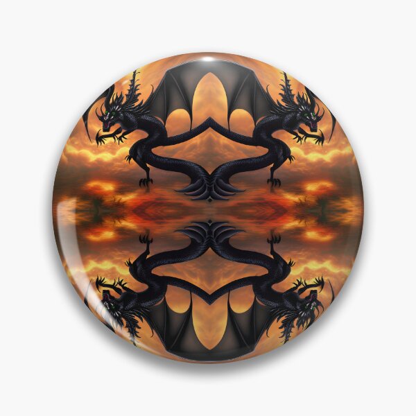 Item preview, Twin Black Dragon Patterns designed and sold by Astralia.