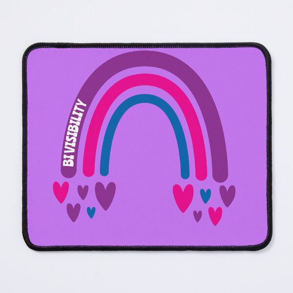 Item preview, Bi Visibility Awareness Rainbow with hearts designed and sold by Teamtsunami6.