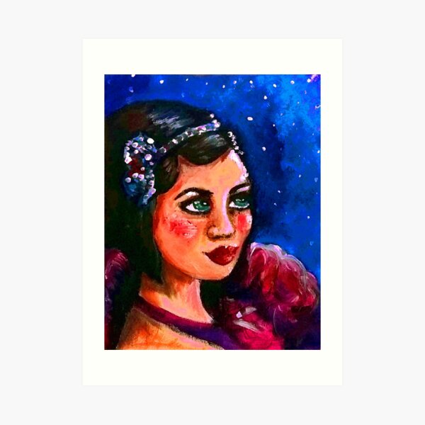 "STARGAZER" LIZ SELLEY ART Art Print