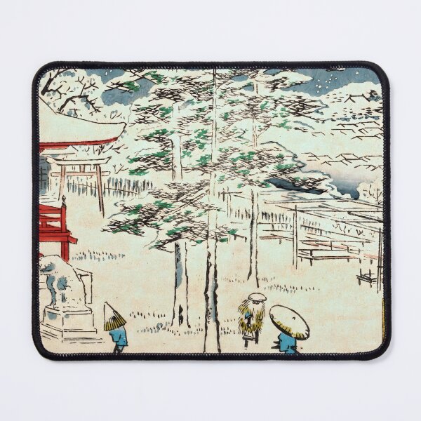 Item preview, Kanda Temple Snow - Utagawa Hiroshige - designed and sold by LeiWeiss.