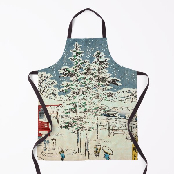 Item preview, Kanda Temple Snow - Utagawa Hiroshige - designed and sold by LeiWeiss.