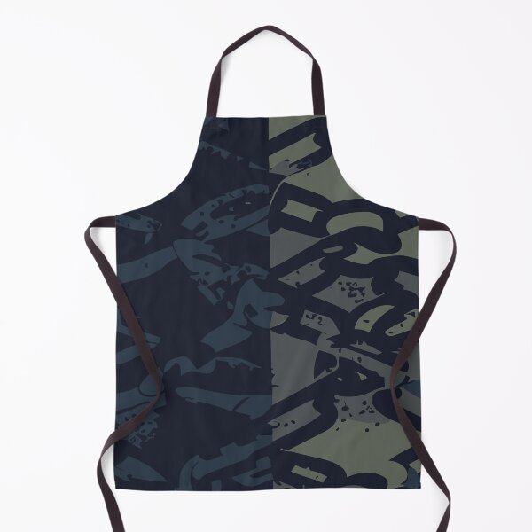 Item preview, Grunge Chains Pattern in black, charcoal blue and dark khaki green designed and sold by SamJanner.