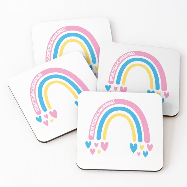 Item preview, Breastfeeding Awareness Rainbow with hearts designed and sold by Teamtsunami6.