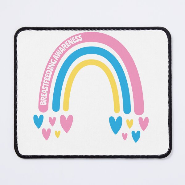 Item preview, Breastfeeding Awareness Rainbow with hearts designed and sold by Teamtsunami6.