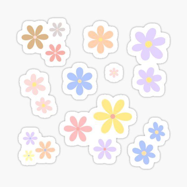 momo journaling use pastel flower decoration Sticker for Sale by  momojournal