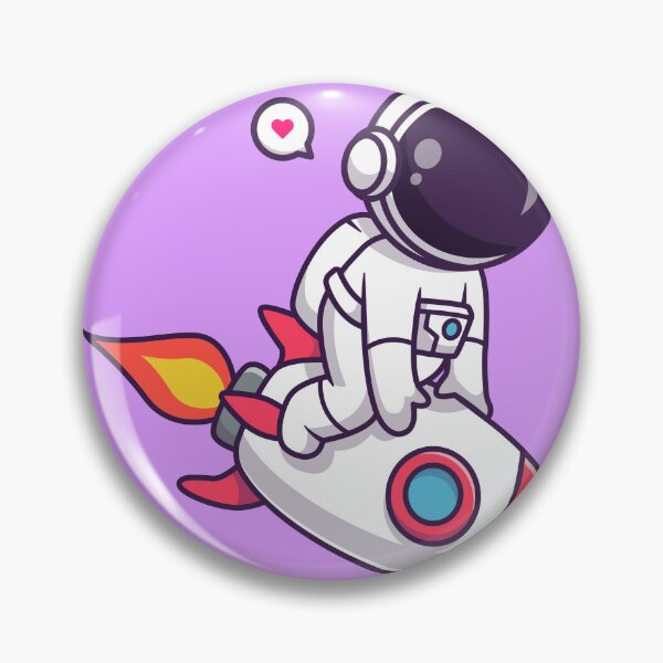 Item preview, Cute Astronaut Riding a Rocket in Space: Cartoon Vector Icon designed and sold by hjian8219.
