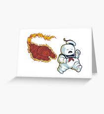 RUN MARSHMALLOW MAN - 0292 Greeting Card