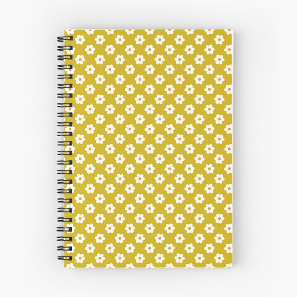Item preview, Simple Flower Pattern in Mustard Yellow and Ivory, an “Itty-Bitty Blossoms” design!   designed and sold by StudioSquiggly.