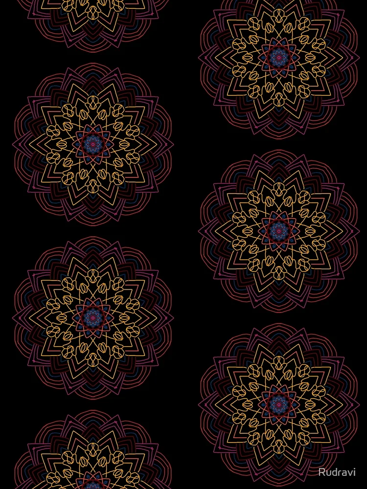 Thumbnail 3 of 3, Scarf, Mandala Pattern designed and sold by Rudravi.