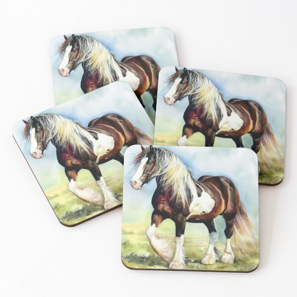 Item preview, Gypsy Vanner Cob Horse designed and sold by JohnsonGallery.