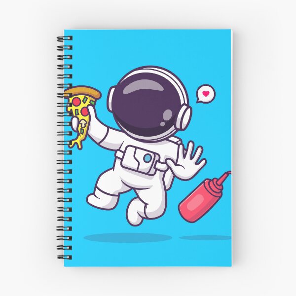 Item preview, Cute Astronaut with Pizza and Chili Sauce: Cartoon Vector Icon designed and sold by hjian8219.