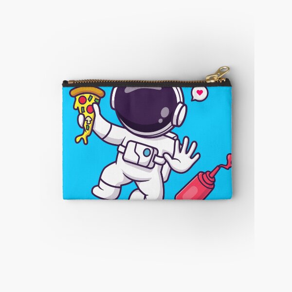 Item preview, Cute Astronaut with Pizza and Chili Sauce: Cartoon Vector Icon designed and sold by hjian8219.