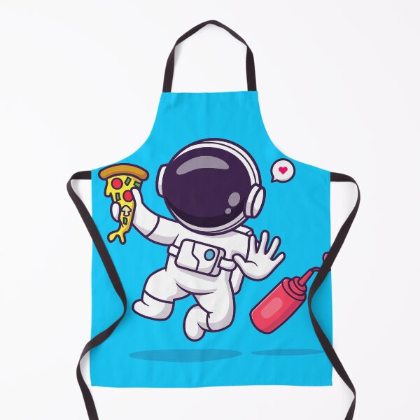 Item preview, Cute Astronaut with Pizza and Chili Sauce: Cartoon Vector Icon designed and sold by hjian8219.