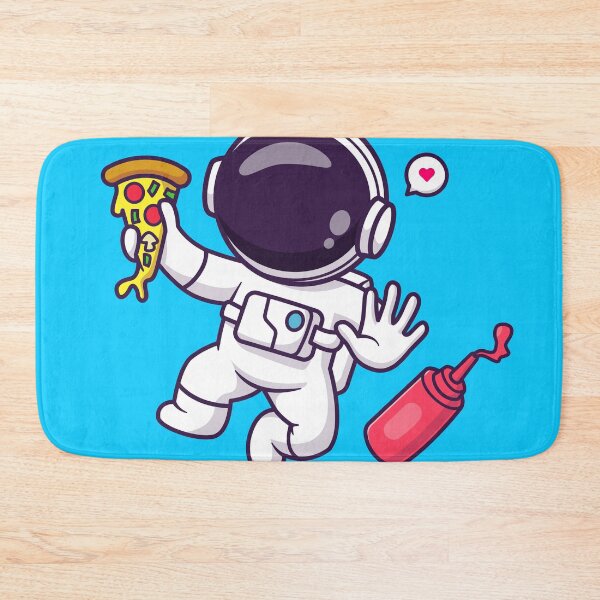 Item preview, Cute Astronaut with Pizza and Chili Sauce: Cartoon Vector Icon designed and sold by hjian8219.