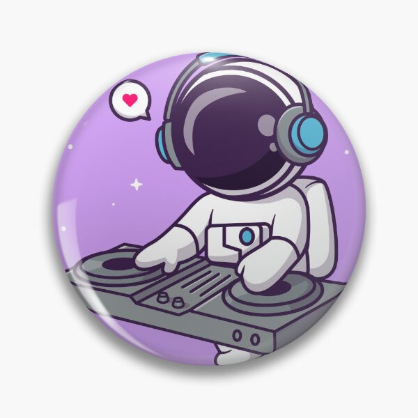Item preview, Cute Astronaut DJ: Spinning Electronic Music in Space designed and sold by hjian8219.