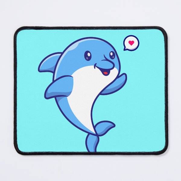 Item preview, Cute Dolphin with Fish: Cartoon Vector Icon designed and sold by hjian8219.