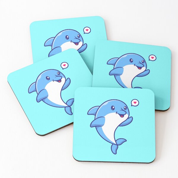 Item preview, Cute Dolphin with Fish: Cartoon Vector Icon designed and sold by hjian8219.