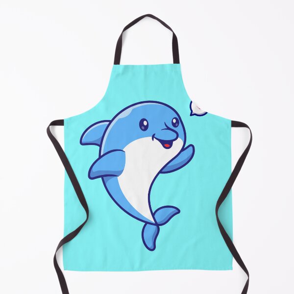 Item preview, Cute Dolphin with Fish: Cartoon Vector Icon designed and sold by hjian8219.
