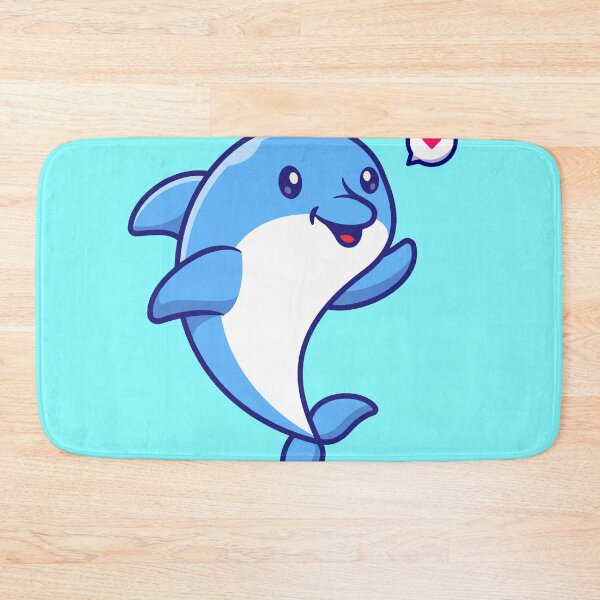Item preview, Cute Dolphin with Fish: Cartoon Vector Icon designed and sold by hjian8219.