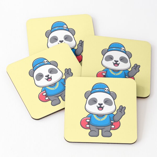 Item preview, Cute Cool Panda Skateboarding: Cartoon Vector Icon designed and sold by hjian8219.