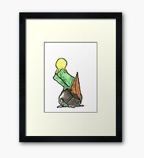 Melting Blocks Framed Print