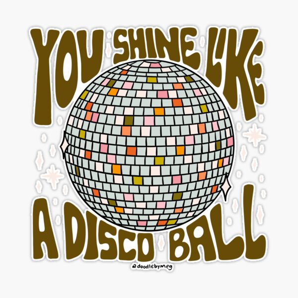 I Love Spinning Time With You Disco Pun Sticker
