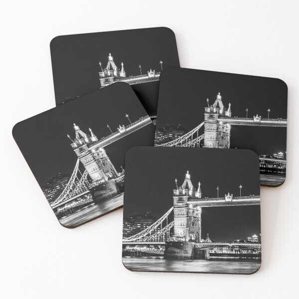 Item preview, London’s Tower Bridge at Night Mono designed and sold by Jan Fijolek.
