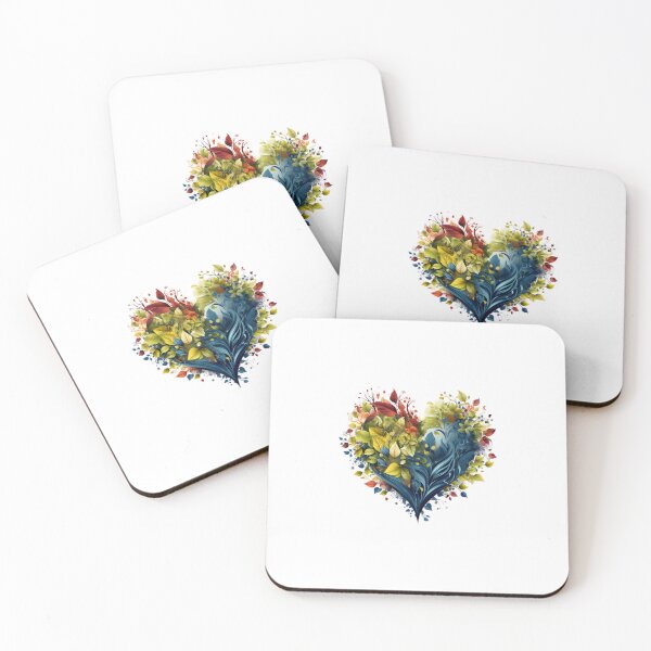 Item preview, Flowery Heart: Love in Vibrant Colors designed and sold by artyfull.