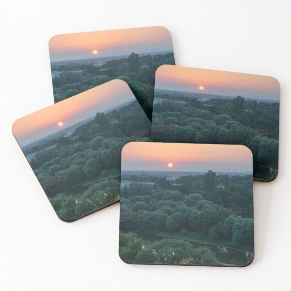Item preview, Maritsa River with the Sun Setting Over Sredna Gora Mountains designed and sold by Georgia Mizuleva.