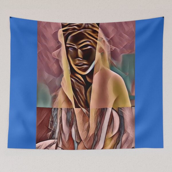 Item preview, Semi-abstract digital painting of female nude model designed and sold by pulchritude560.