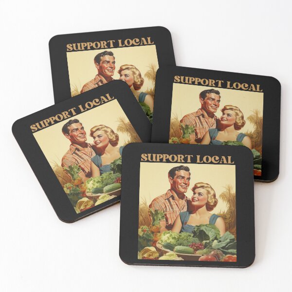 Item preview, Retro Vintage: Support Local Farmer Design - Farms Feed People designed and sold by The Whimsical Homestead.