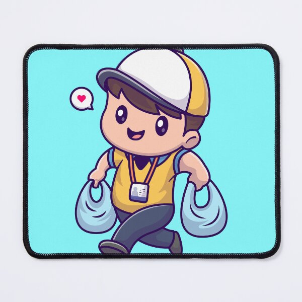 Item preview,  Cute Cashier Shopping Grocery: Cartoon Vector Icon designed and sold by hjian8219.