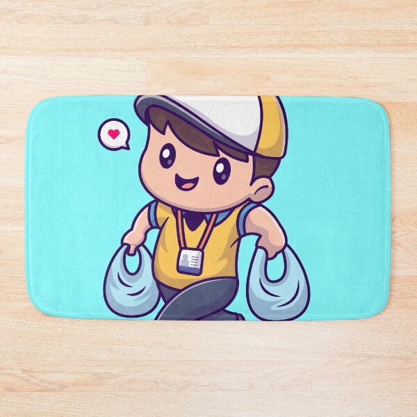 Item preview,  Cute Cashier Shopping Grocery: Cartoon Vector Icon designed and sold by hjian8219.