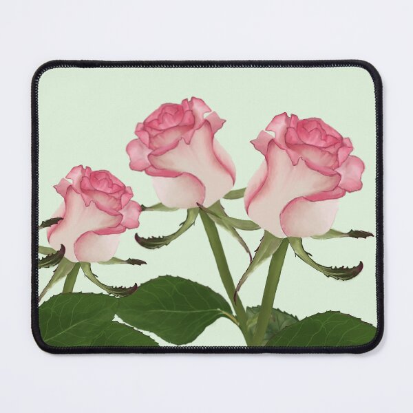 Item preview, Bloomin' pink rose designed and sold by Whimsy Pose Illustrations.