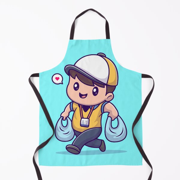 Item preview,  Cute Cashier Shopping Grocery: Cartoon Vector Icon designed and sold by hjian8219.
